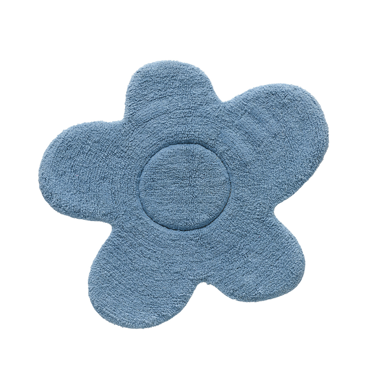 Πατάκι Μπάνιου (Φ60) Kentia Loft Daria 01 Blue Λευκά Είδη Spitishop
