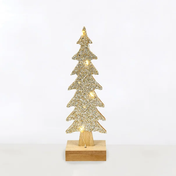 Χριστουγεννιάτικο Δεντράκι Με Led Aca Glitter Xmas Tree X0741142
