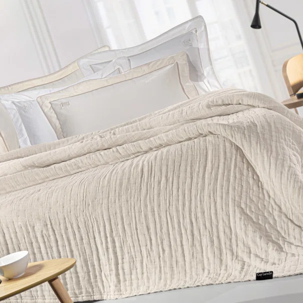 Κουβερλί King Size (270x250) 2 Όψεων Guy Laroche Must Natural - Sand