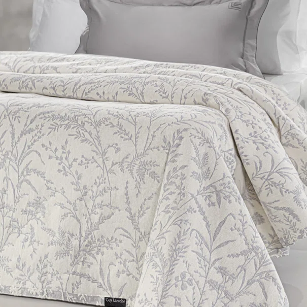 Κουβερτόριο King Size (260x250) 2 Όψεων Guy Laroche Bouquet Smoke