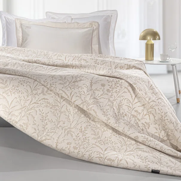 Κουβερτόριο King Size (260x250) 2 Όψεων Guy Laroche Bouquet Natural