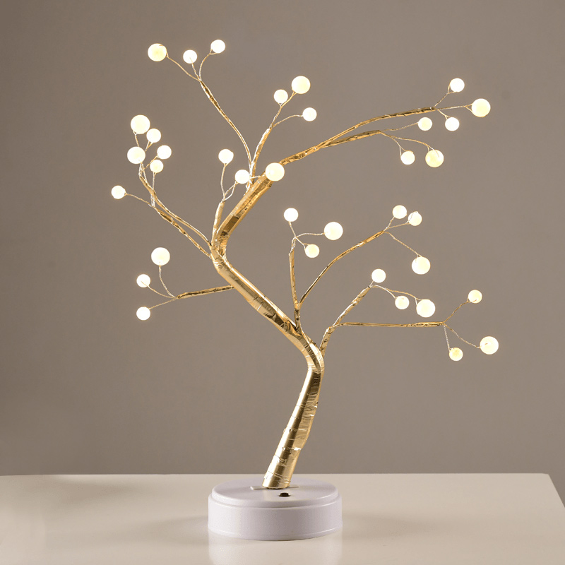 Διακοσμητικό Δεντράκι Με LED Aca Gold Tree & Ball Lights X1036152