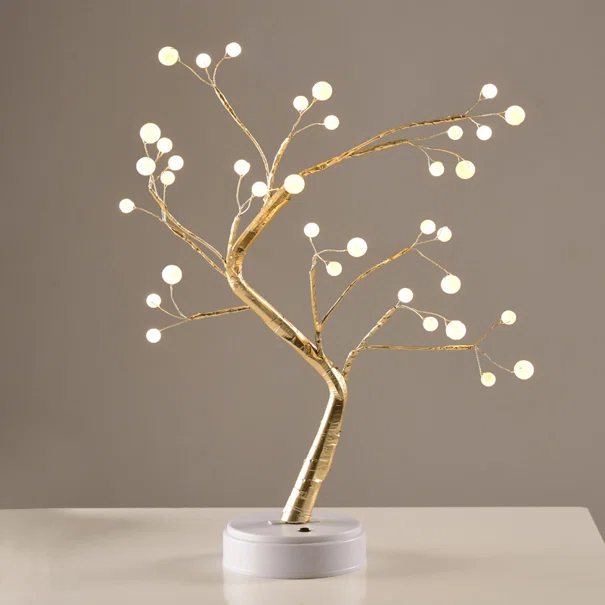 Διακοσμητικό Δεντράκι Με LED Aca Gold Tree & Ball Lights X1036152