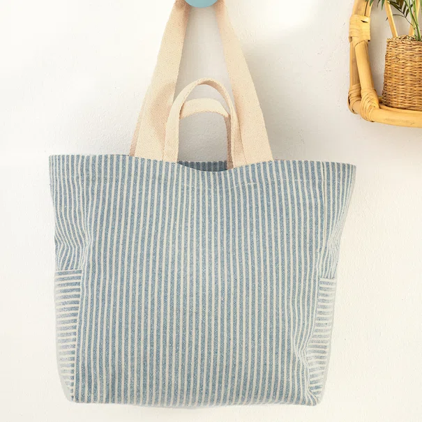 Τσάντα Θαλάσσης (35x35) Palamaiki Beach Collection Bag Blue