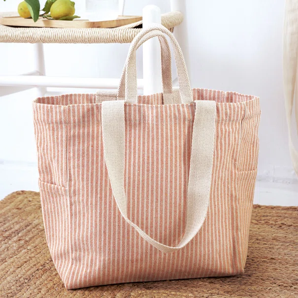 Τσάντα Θαλάσσης (35x35) Palamaiki Beach Collection Bag Salmon