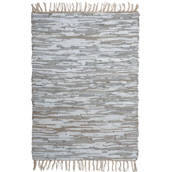 Δερμάτινο Πατάκι (60x90) Silk Fashion Ivory