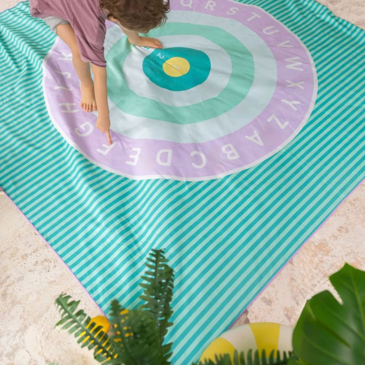 Παιδική Πετσέτα Θαλάσσης Microfiber 2 Όψεων (180X180) Quut Qu174226 Πετσέτες Παιδικές Spitishop