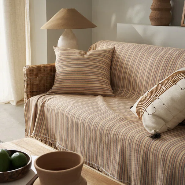 Ριχτάρι Καναπέ Διθέσιου (180x250) Gofis Home Nymeria 80's Orange 574/03
