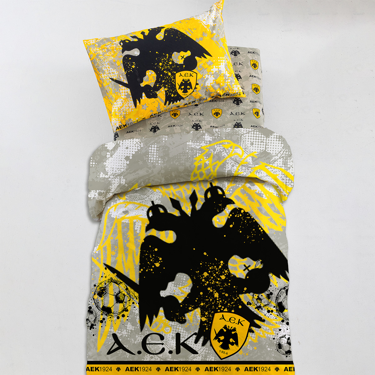 Παπλωματοθήκη Μονή (Σετ 170x250) Palamaiki AEK9