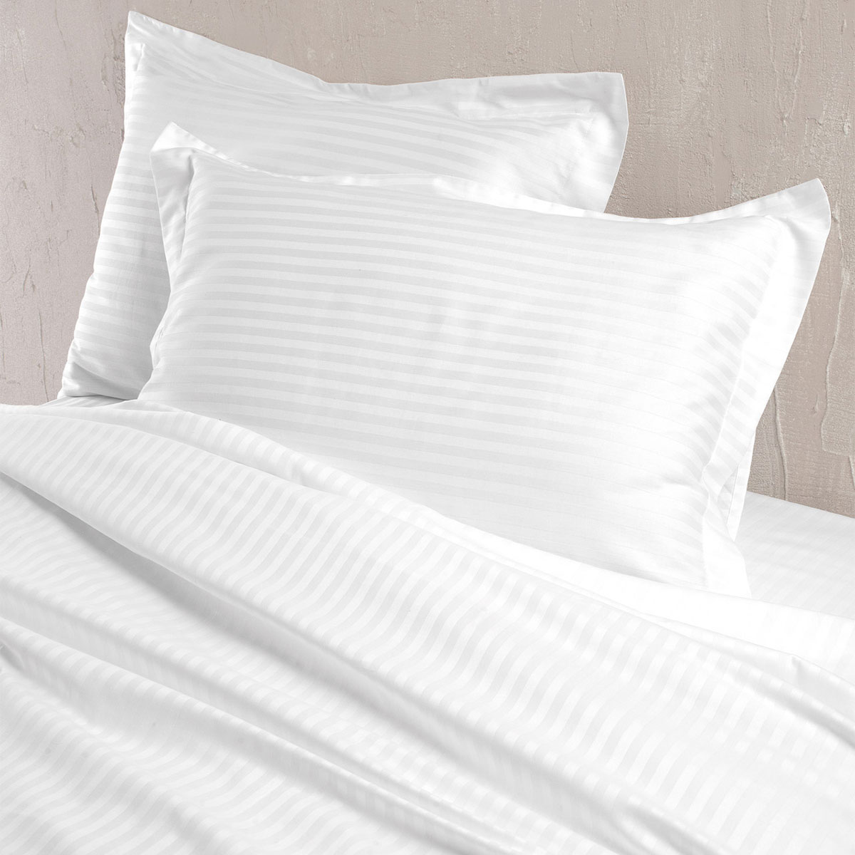 Σεντόνια King Size (Σετ) Rythmos Satin Stripes