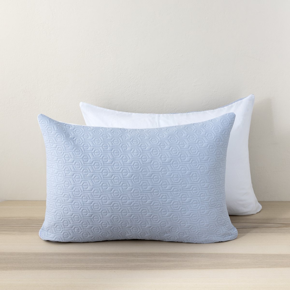 Ζεύγος Μαξιλαροθήκες Καπιτονέ (52x72) Nima Orion Sky Blue/L.Blue