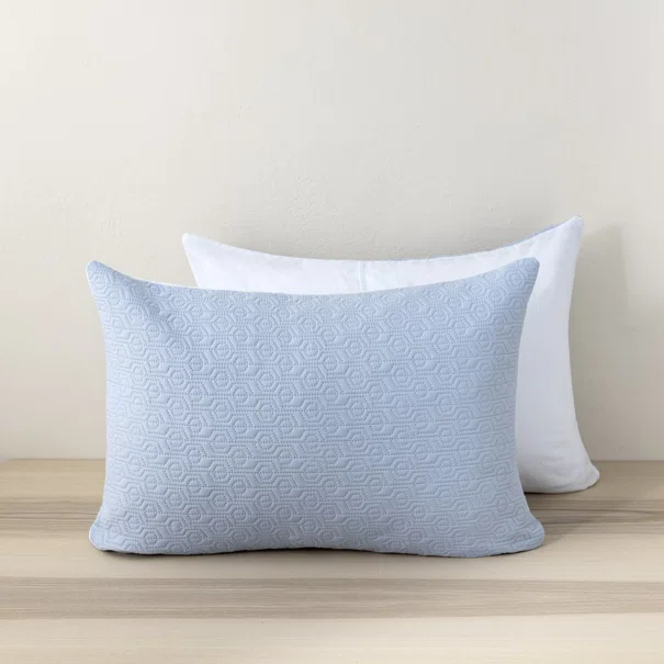Ζεύγος Μαξιλαροθήκες Καπιτονέ (52x72) Nima Orion Sky Blue/L.Blue
