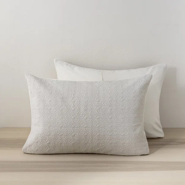 Ζεύγος Μαξιλαροθήκες Καπιτονέ (52x72) Nima Orion Sand Beige/L.Beige