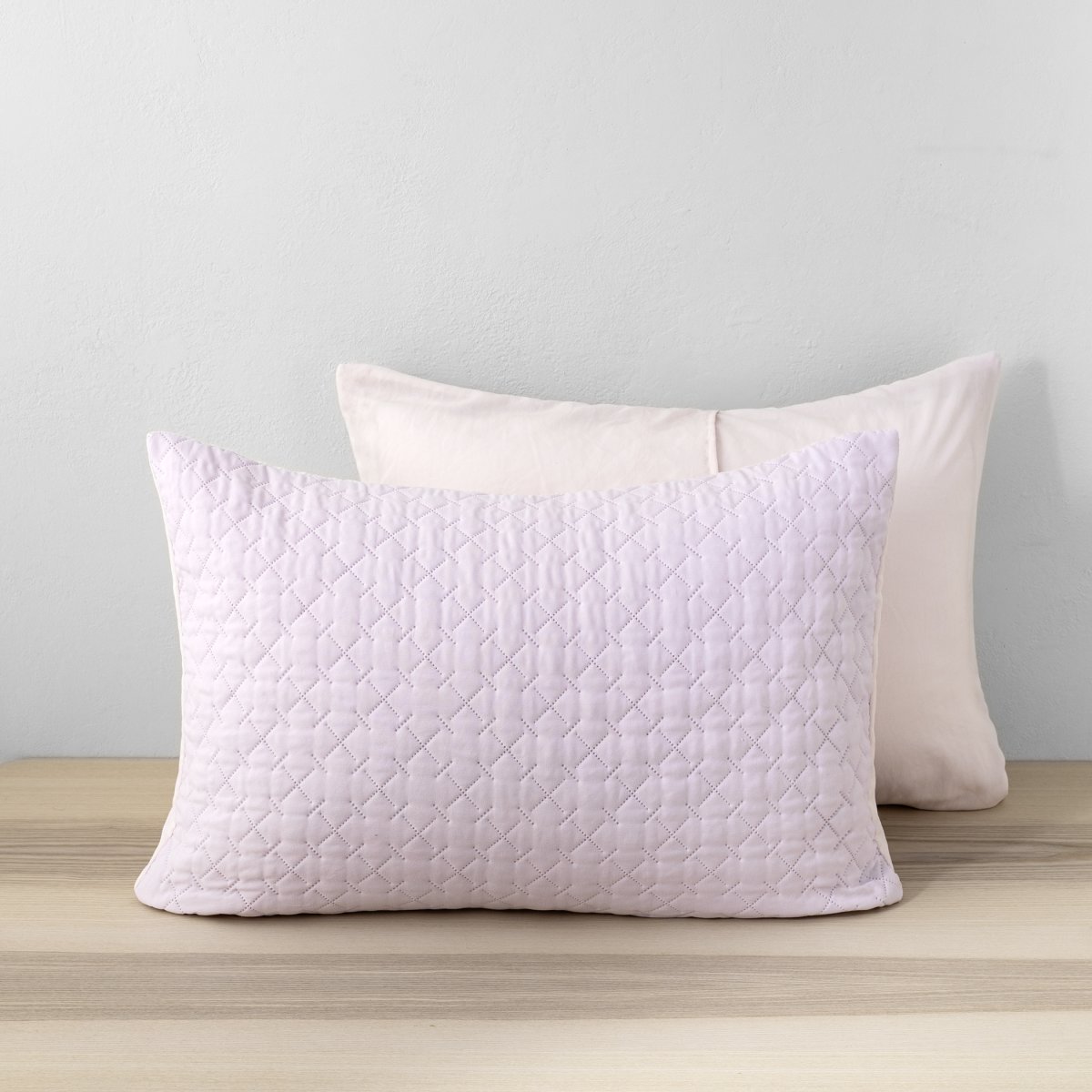 Ζεύγος Μαξιλαροθήκες Καπιτονέ (52x72) Nima Arden Lilac/Pink