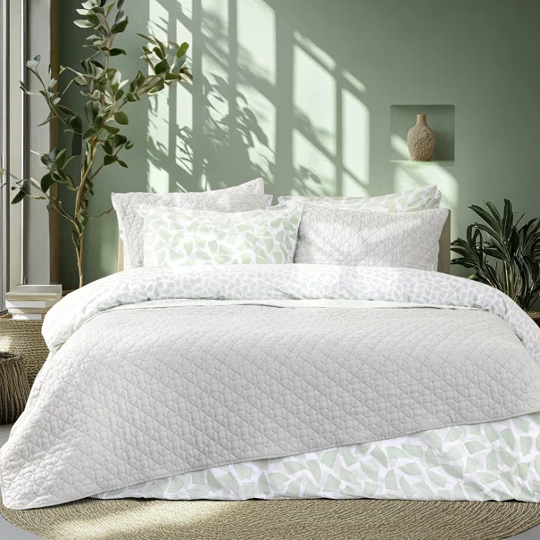 Κουβερλί King Size (240x260) 2 Όψεων Nima Arden Grey/Mint