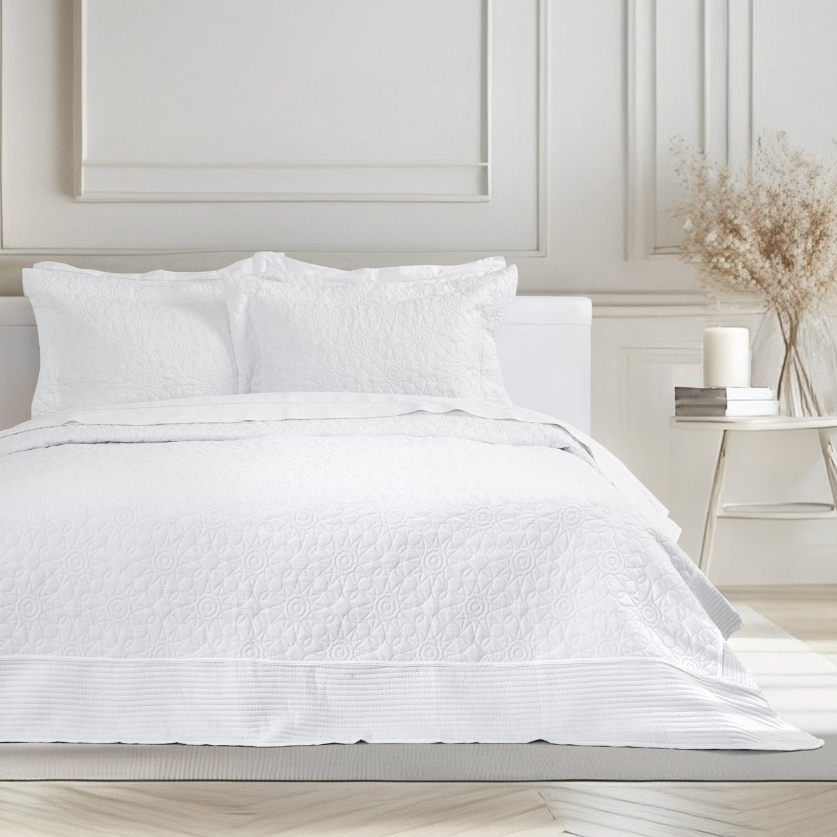 Νυφικό Κουβερλί King Size (Σετ 240x260) Nima Calla White