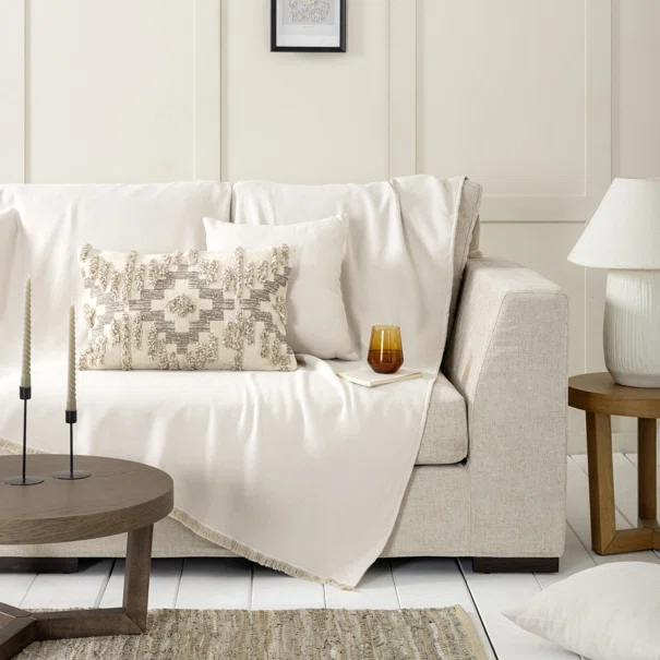 Διακοσμητική Μαξιλαροθήκη (45x45) Nima Living Iris L.Beige