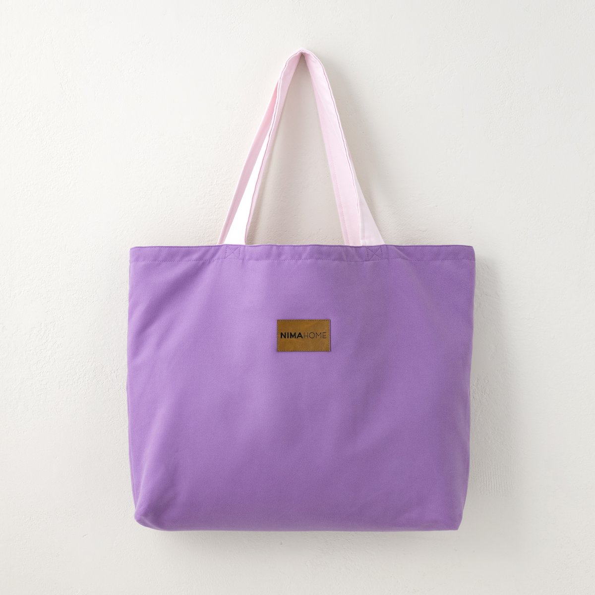 Τσάντα Θαλάσσης (37x54) 2 Όψεων Nima Riva Purple/Pink