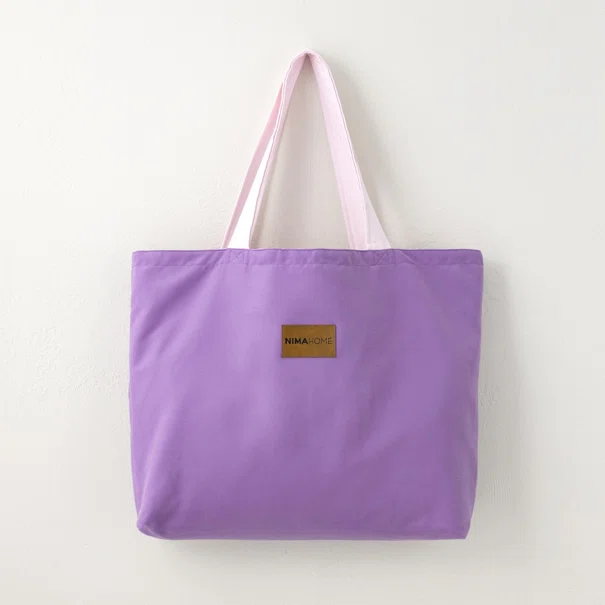 Τσάντα Θαλάσσης (37x54) 2 Όψεων Nima Riva Purple/Pink