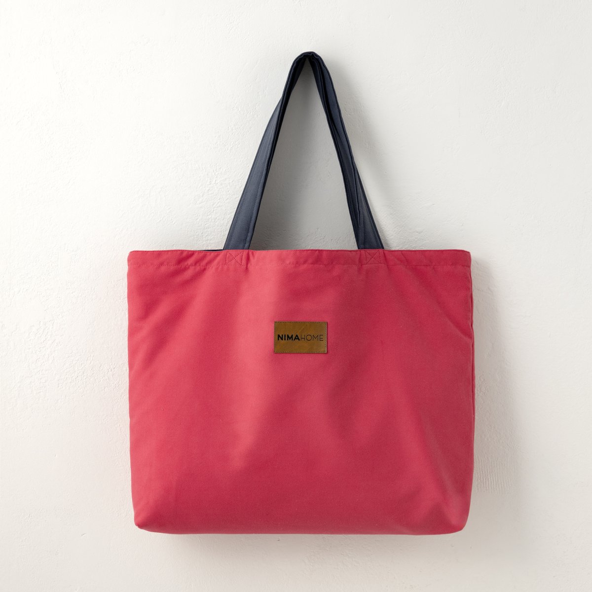 Τσάντα Θαλάσσης (37x54) 2 Όψεων Nima Riva Vivid Pink/D.Grey