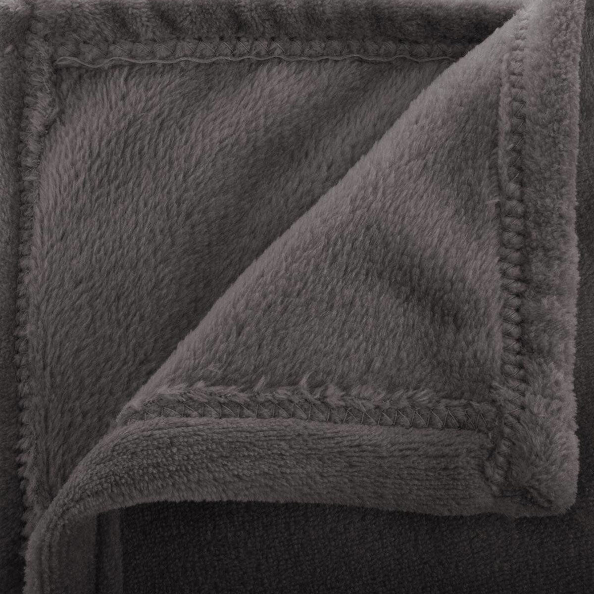 Κουβέρτα Fleece Ημίδιπλη (180X230) A-S Flannel Dark Grey 156048L Λευκά Είδη Κρεβατοκάμαρας Κουβέρτες Μονές Spitishop
