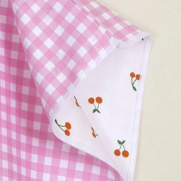 Παιδικό Πόντσο Microfiber 2 Όψεων Nima Cherry Sweet