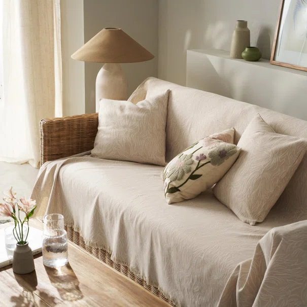 Ριχτάρι Καναπέ Διθέσιου 2 Όψεων (180x250) Gofis Home Delia Sesame Beige 563/06