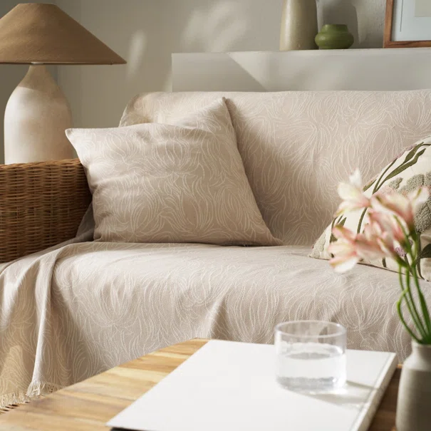 Ριχτάρι Καναπέ Διθέσιου 2 Όψεων (180x250) Gofis Home Delia Sesame Beige 563/06