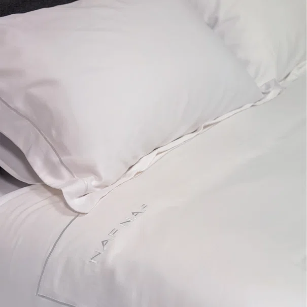 Παπλωματοθήκη Υπέρδιπλη (Σετ 225x245) Naf-Naf Unique White