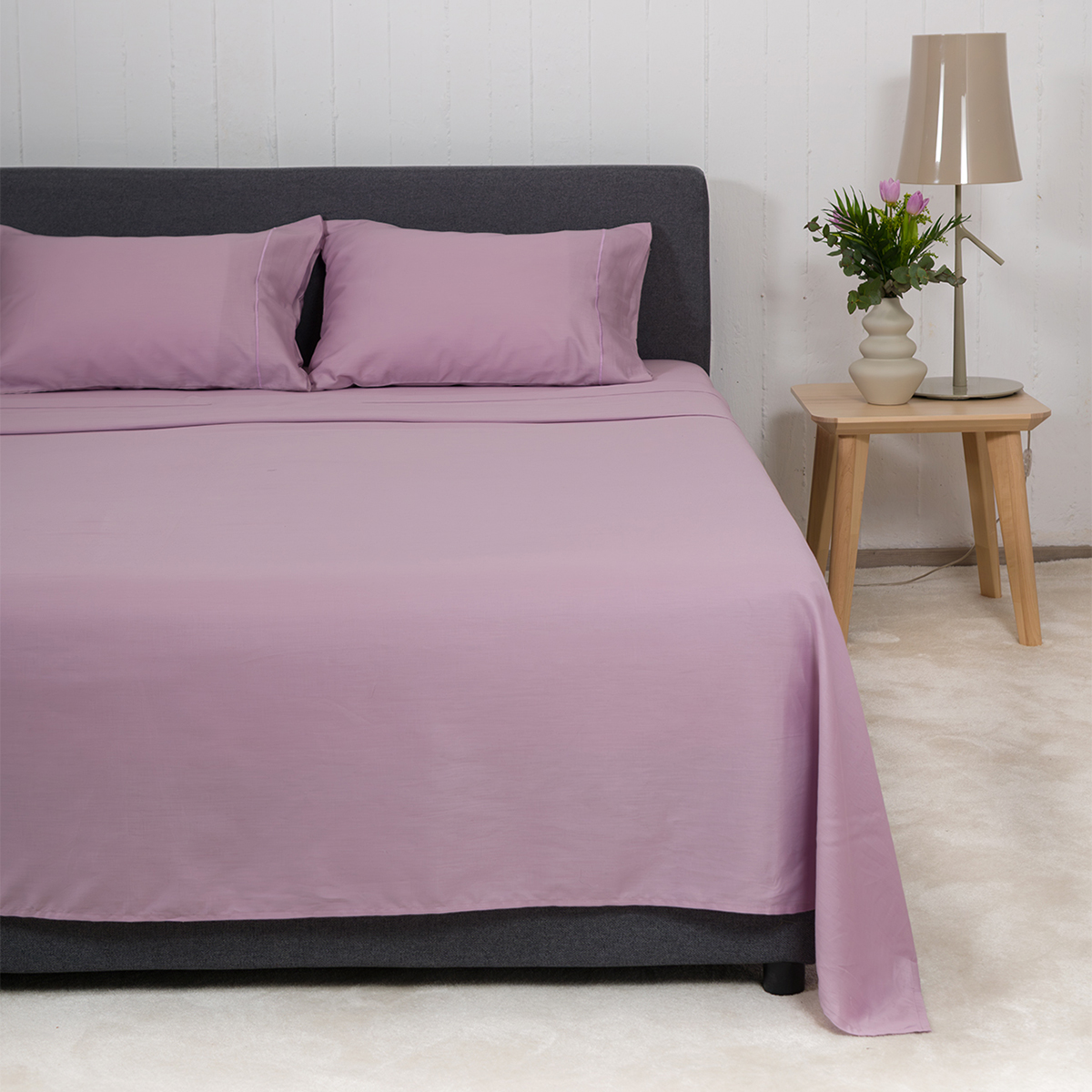 Σεντόνια Υπέρδιπλα (Σετ) Naf-Naf Unique Lilac