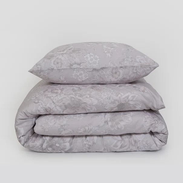 Παπλωματοθήκη Μονή (Σετ 165x245) 2 Όψεων Naf-Naf Diamond 253 Pearl Grey