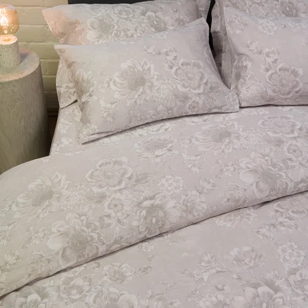 Παπλωματοθήκη Υπέρδιπλη (Σετ 225x245) 2 Όψεων Naf-Naf Diamond 253 Pearl Grey