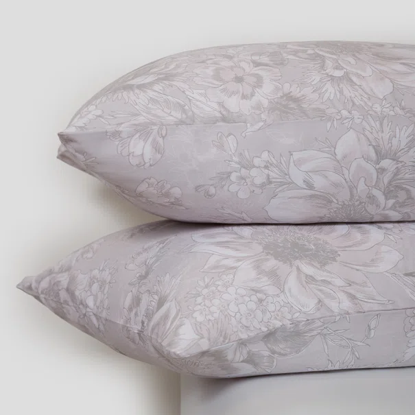 Ζεύγος Μαξιλαροθήκες (50x70) Naf-Naf Diamond 253 Pearl Grey