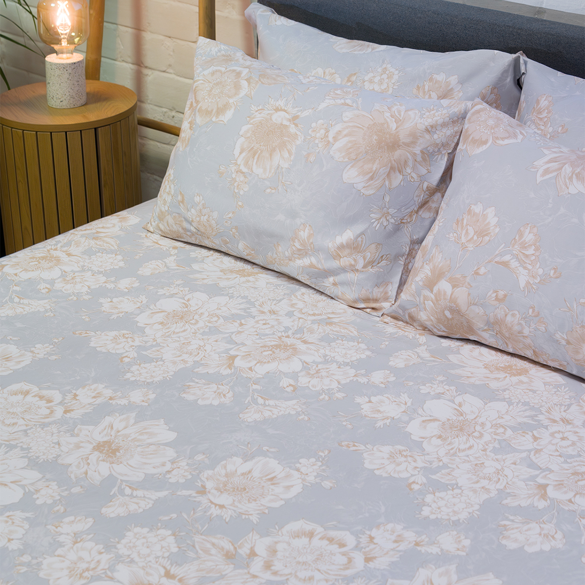 Σεντόνια King Size (Σετ) Naf-Naf Diamond 253 Pearl Sky