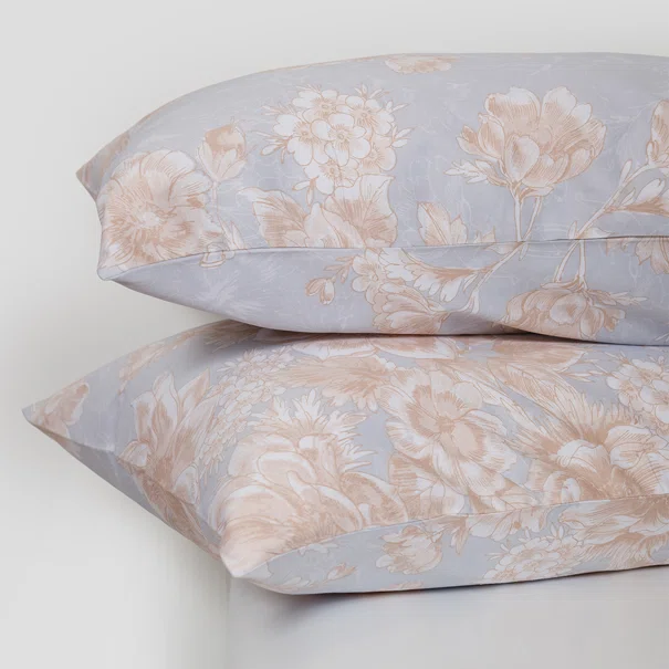 Ζεύγος Μαξιλαροθήκες (50x70) Naf-Naf Diamond 253 Pearl Sky