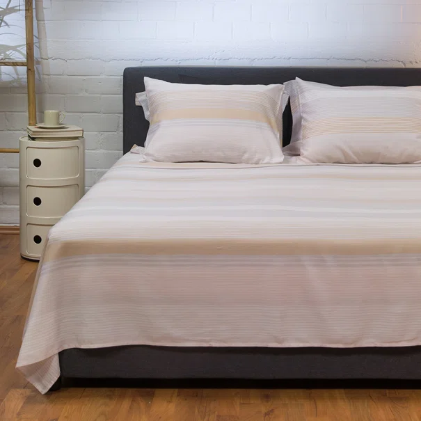 Σεντόνια Υπέρδιπλα (Σετ) Naf-Naf Diamond 254 Opal Beige