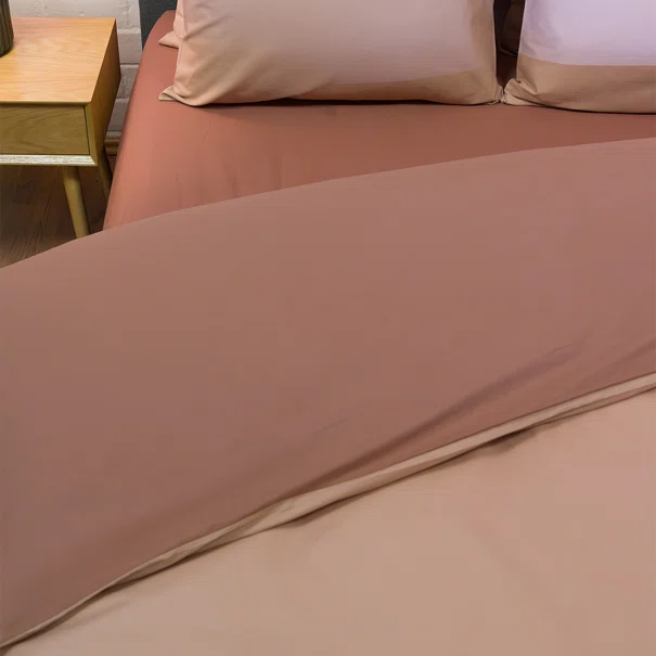 Παπλωματοθήκη Υπέρδιπλη (Σετ 225x245) 2 Όψεων Naf-Naf Hue Taupe - Amber