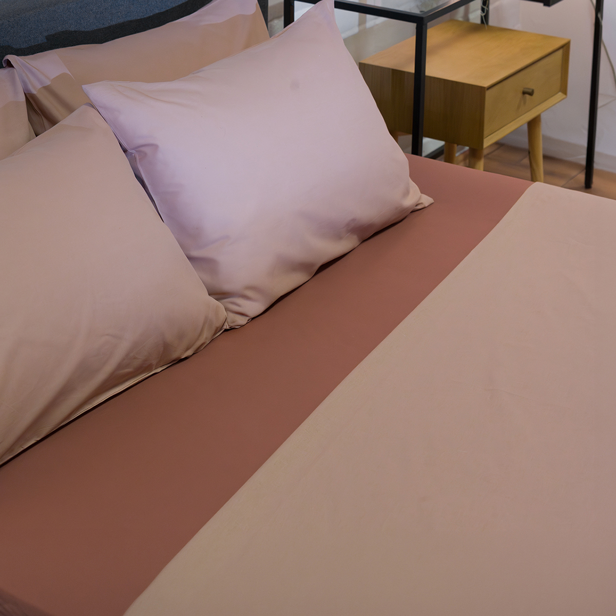 Σεντόνια Μονά (Σετ) Naf-Naf Hue Taupe - Amber