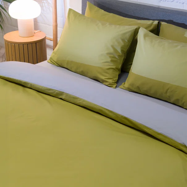 Παπλωματοθήκη Μονή (Σετ 165x245) 2 Όψεων Naf-Naf Hue Willow - Ghost Grey