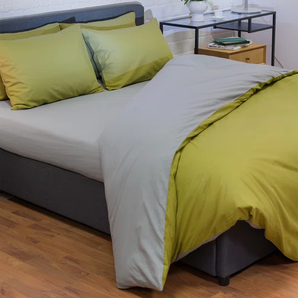 Παπλωματοθήκη Υπέρδιπλη (Σετ 225x245) 2 Όψεων Naf-Naf Hue Willow - Ghost Grey