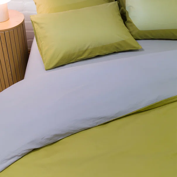 Παπλωματοθήκη Υπέρδιπλη (Σετ 225x245) 2 Όψεων Naf-Naf Hue Willow - Ghost Grey