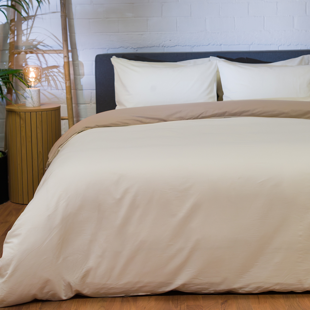 Παπλωματοθήκη Υπέρδιπλη (Σετ 225x245) 2 Όψεων Naf-Naf Hue Birch - Coblestone