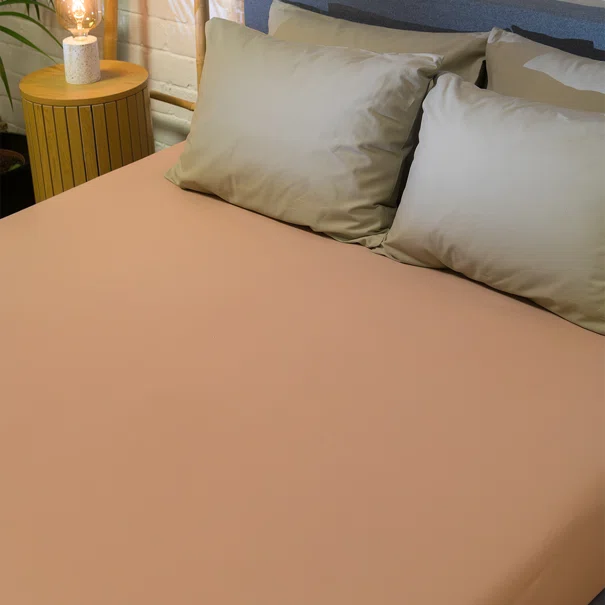 Σεντόνια Υπέρδιπλα (Σετ) Naf-Naf Hue Laurel Oak - Warm Taupe