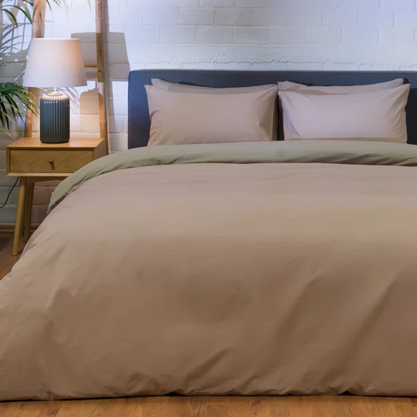 Παπλωματοθήκη Μονή (Σετ 165x245) 2 Όψεων Naf-Naf Hue Coblestone - Laurel Oak