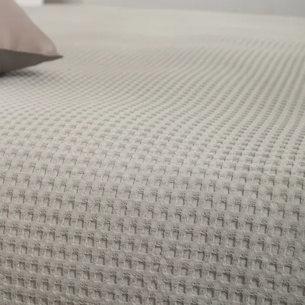 Κουβέρτα Πικέ Μονή (170x240) Naf-Naf Waffle Silver Grey