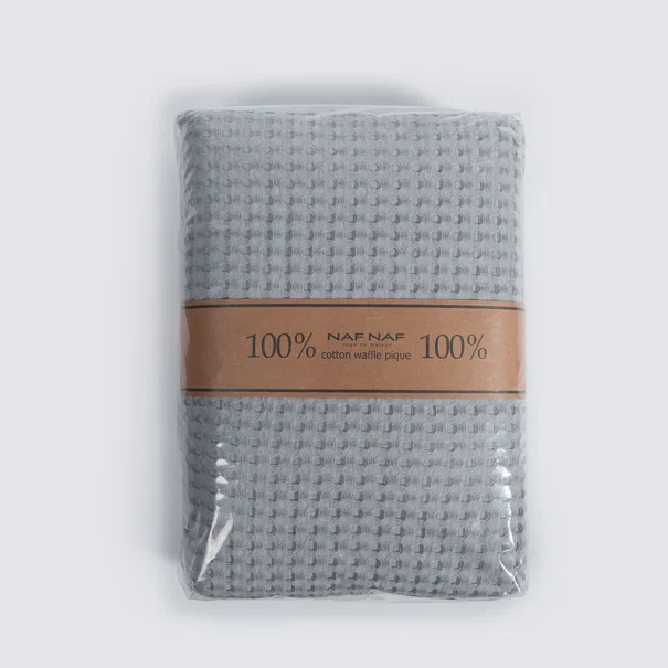 Κουβέρτα Πικέ Μονή (170x240) Naf-Naf Waffle Grey