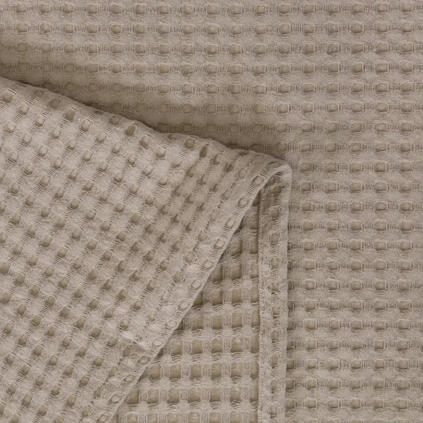 Κουβέρτα Πικέ Μονή (170x240) Naf-Naf Waffle Beige