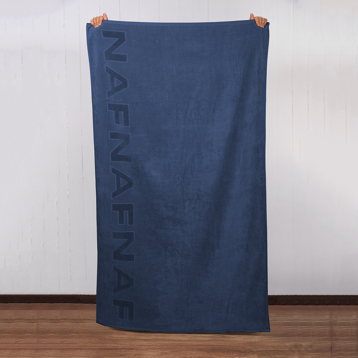 Πετσέτα Θαλάσσης (90x170) Naf-Naf Velour Classic Blue