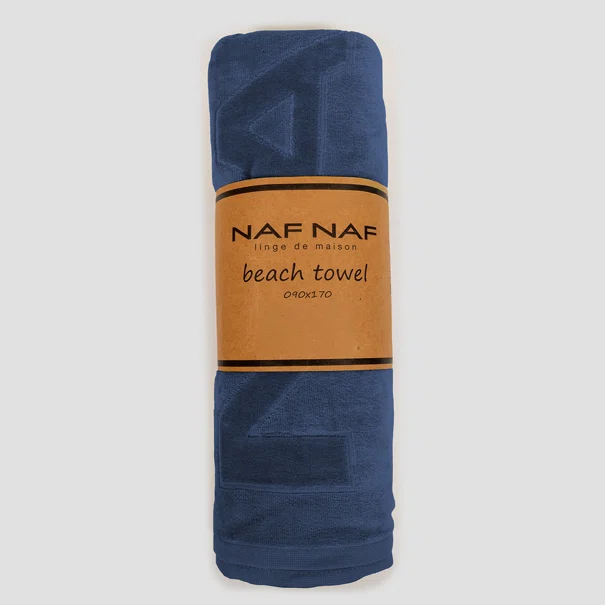Πετσέτα Θαλάσσης (90x170) Naf-Naf Velour Classic Blue