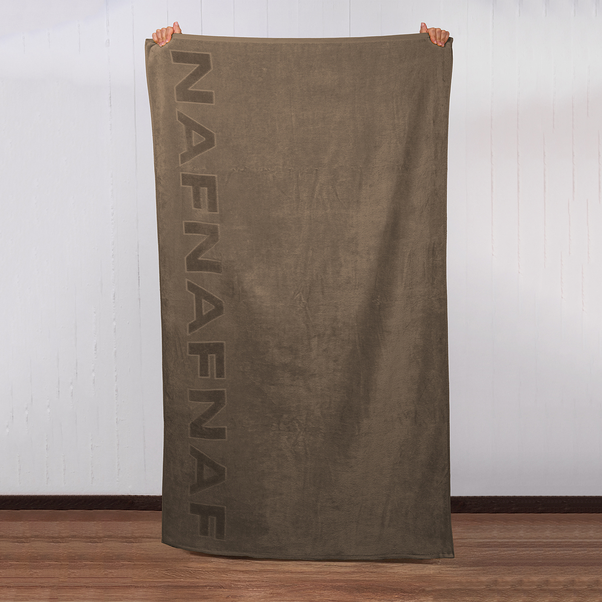Πετσέτα Θαλάσσης (90x170) Naf-Naf Velour Taupe